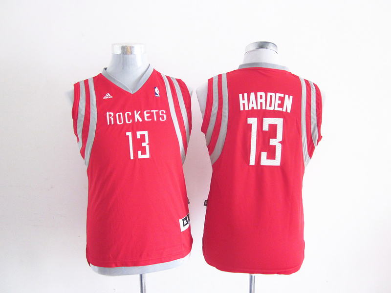  NBA Kids Houston Rockets 13 James Harden New Revolution 30 Swingman Youth Red Jersey